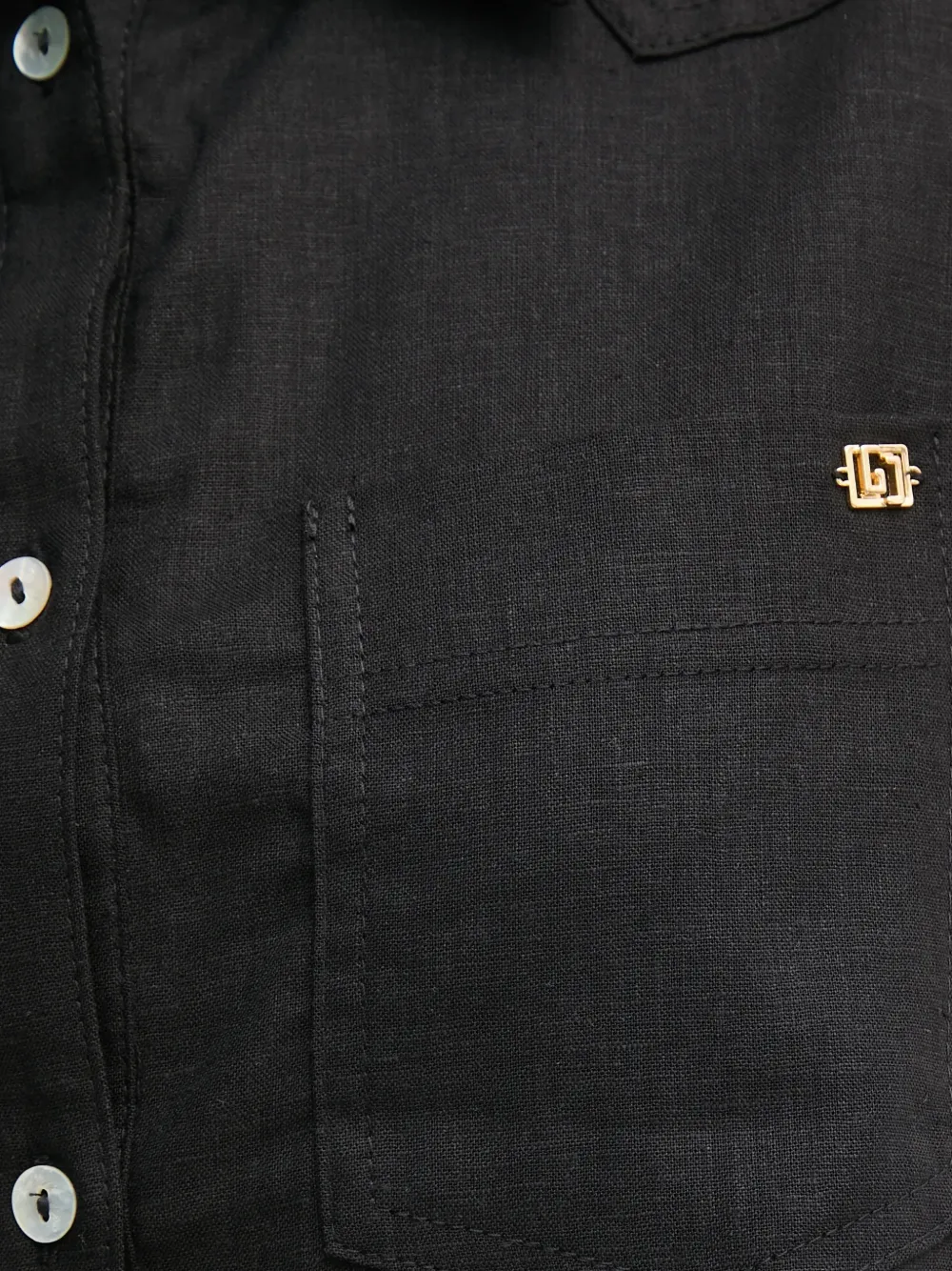 Gaudi logo-detail sleeveless shirt Zwart