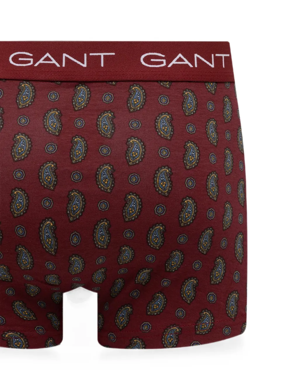 Gant Drie boxershorts met paisley-print en logoband Rood