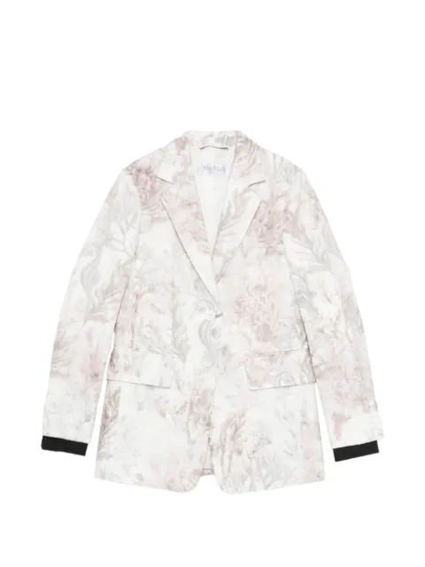 Max Mara blazer à fleurs imprimées