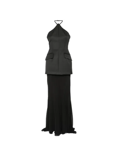 Sportmax Spxpinne halterneck maxi dress