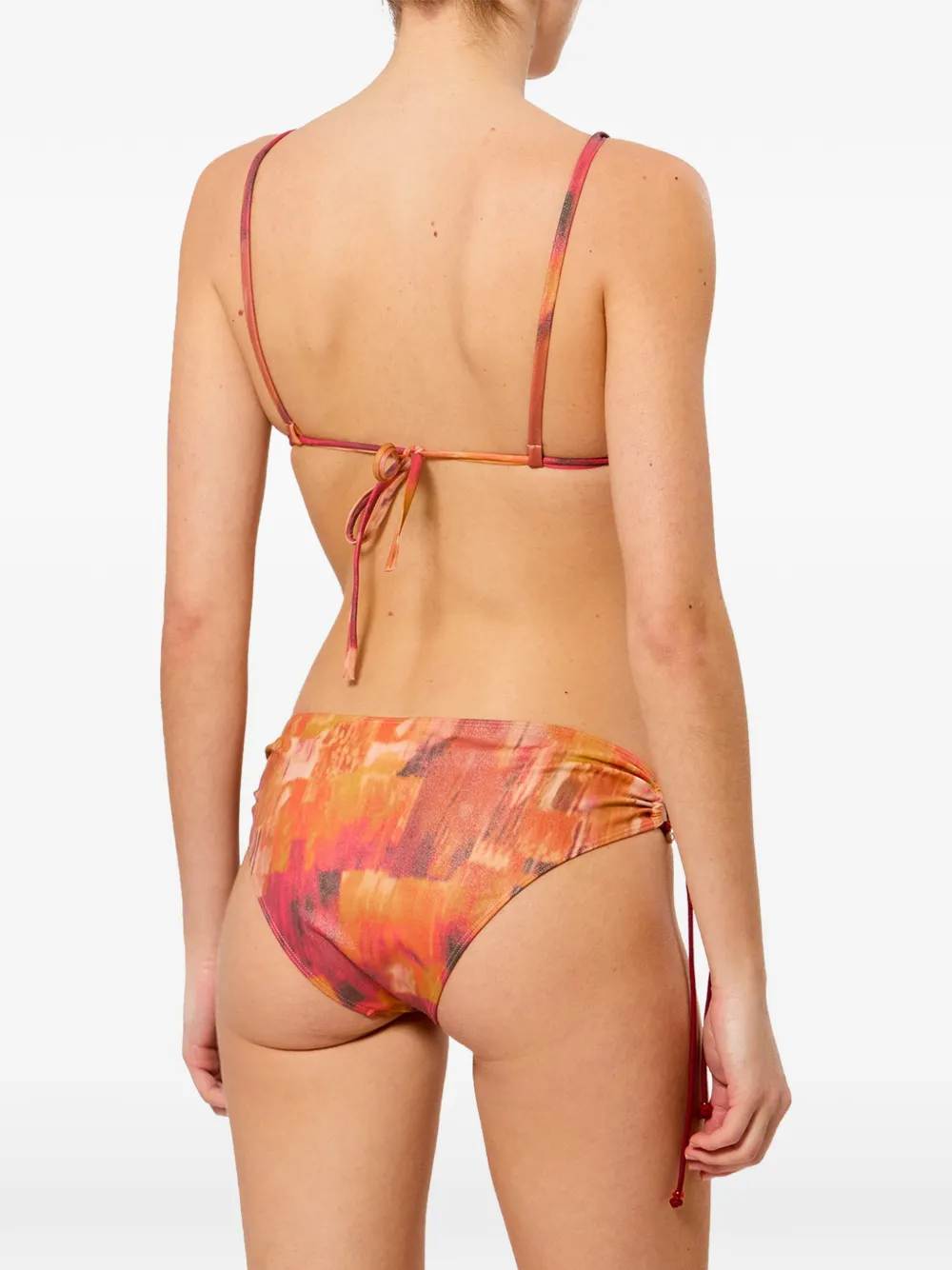 ISABEL MARANT Feride printed bikini top Oranje