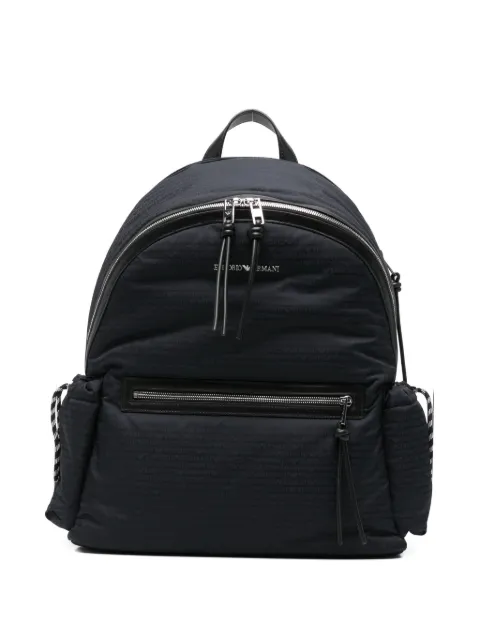 Emporio Armani logo-jacquard backpack