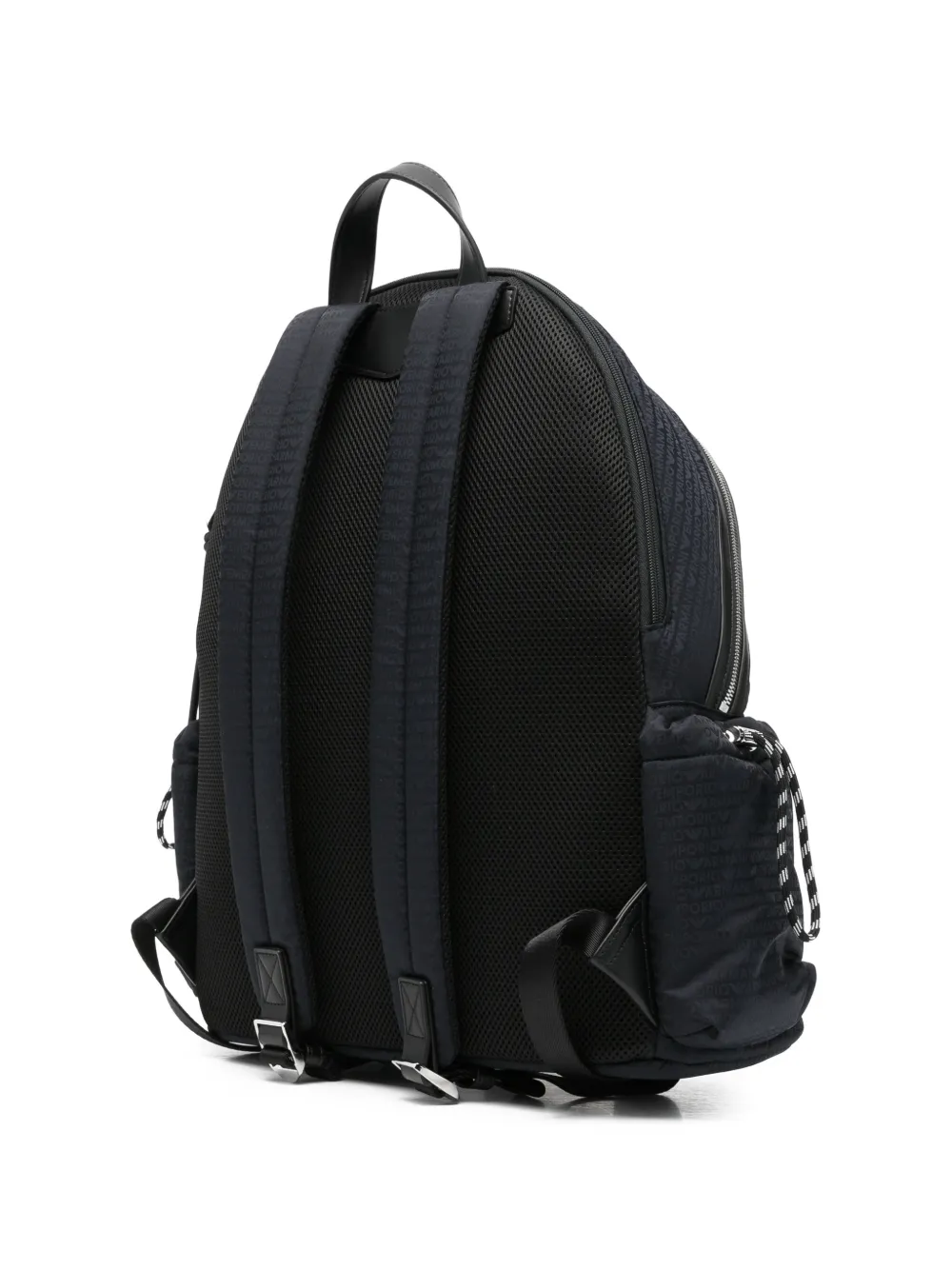 Emporio Armani Rugzak met logo-jacquard Blauw