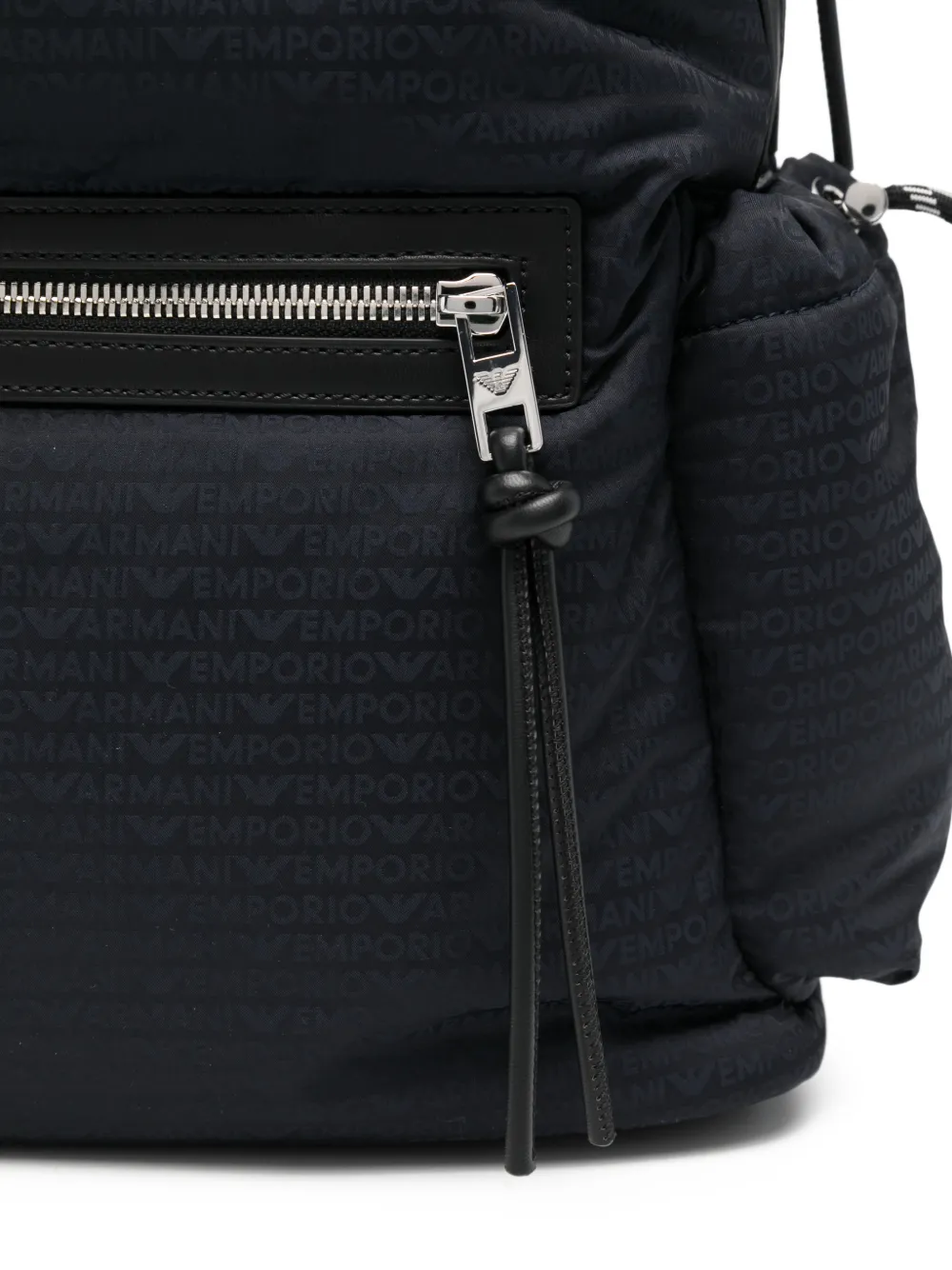 Emporio Armani Rugzak met logo-jacquard Blauw