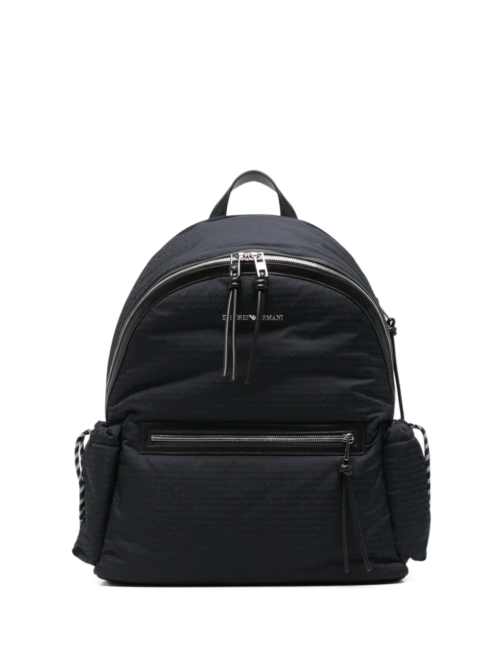 Emporio Armani logo-jacquard backpack - Blu