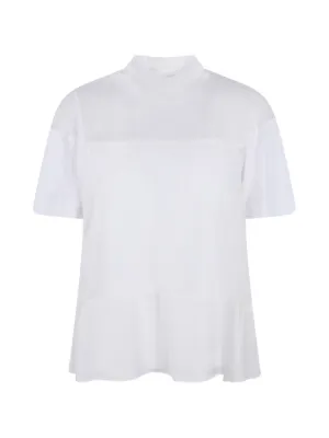 Noir Kei Ninomiya チュールスリーブ Tシャツ | ホワイト | FARFETCH JP