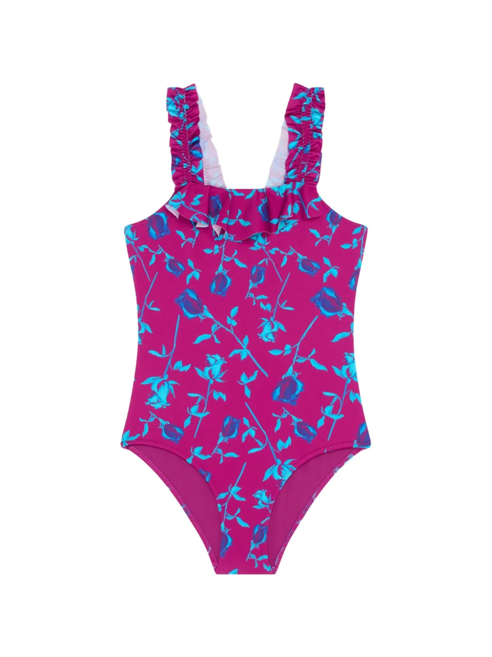 Vilebrequin Kids ruffled floral swimsuit - Rosa