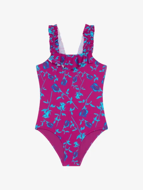 Vilebrequin Kids ruffled floral swimsuit