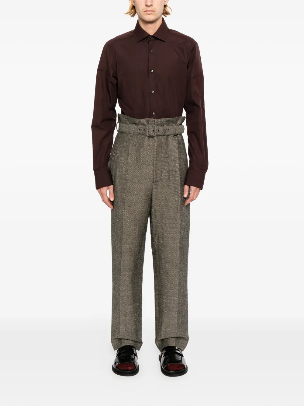 Vivienne Westwood Broek met ceintuur Bruin