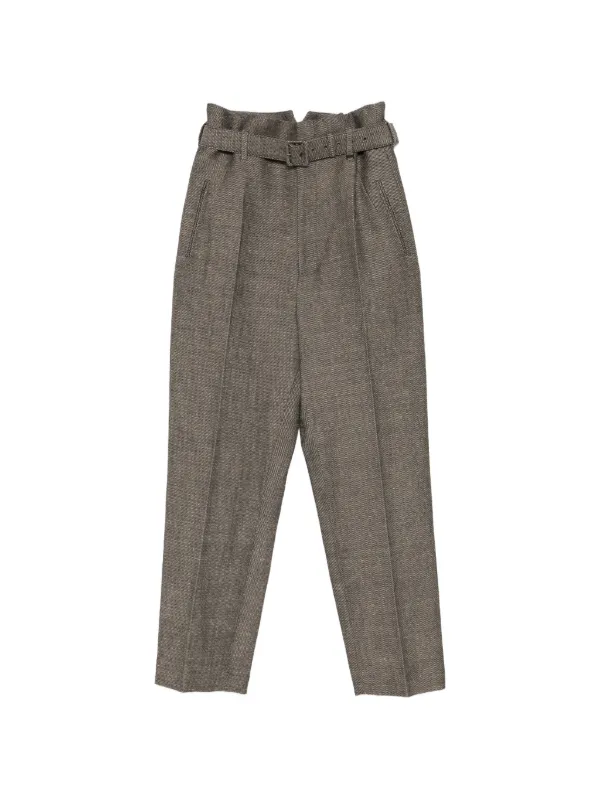 Vivienne Westwood Belted Trousers in Brown
