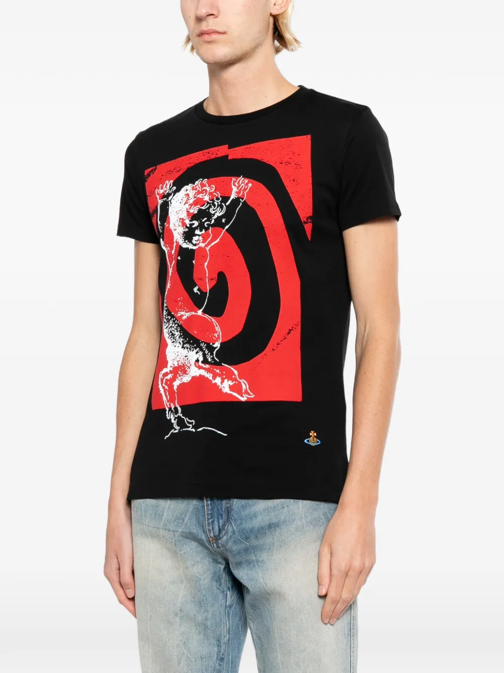 Vivienne Westwood Camiseta Swirl Peru | Preto | FARFETCH BR
