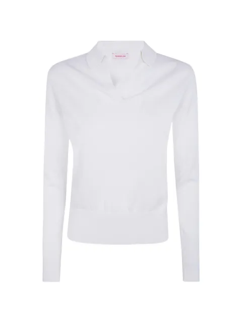 Rossopuro fine-knit V-neck sweater