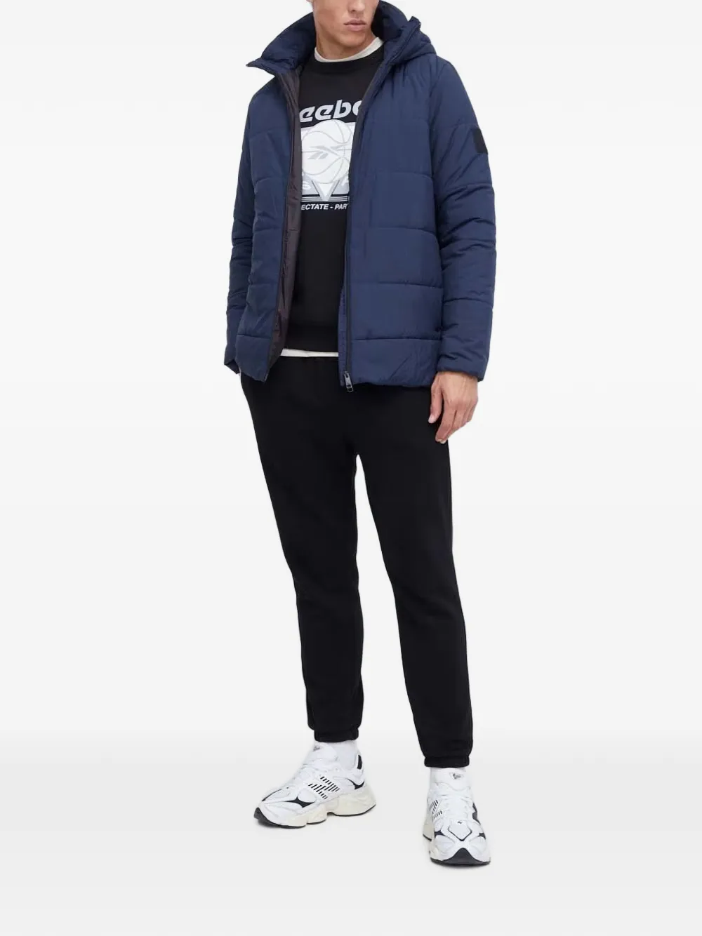 Reebok graphic-print sweatshirt Zwart