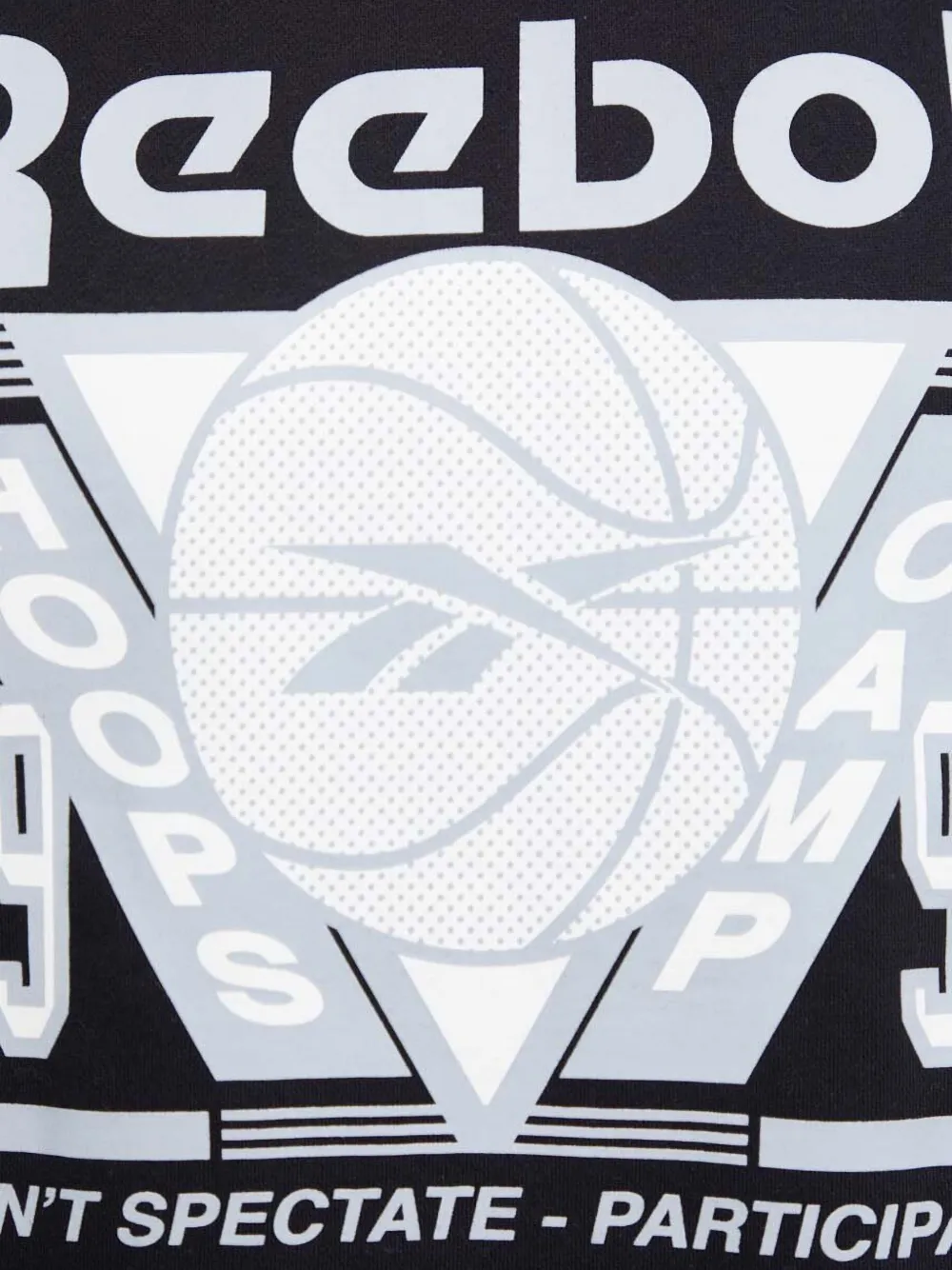 Reebok graphic-print sweatshirt Zwart