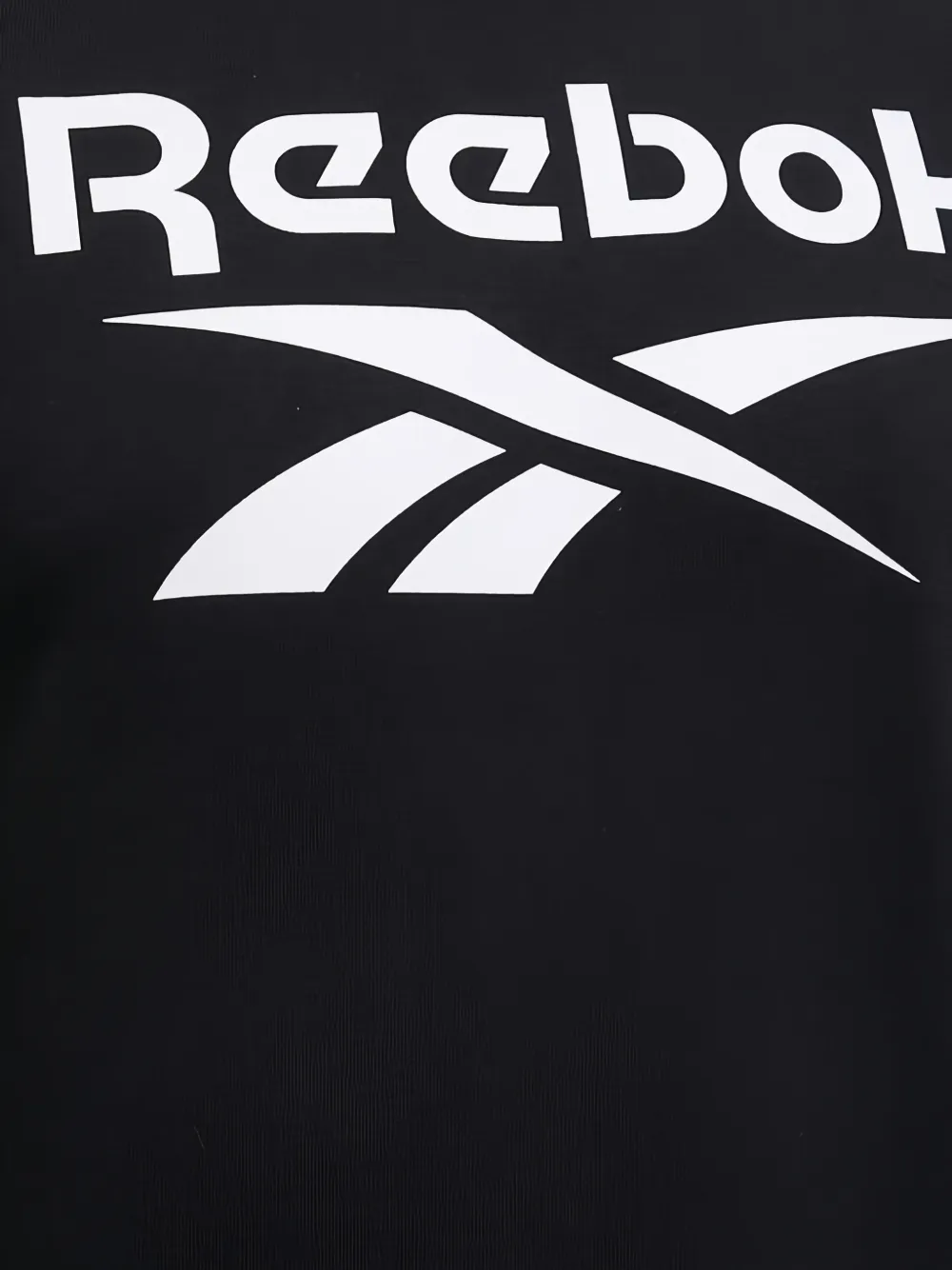 Reebok Sweater met logo en ronde hals Zwart