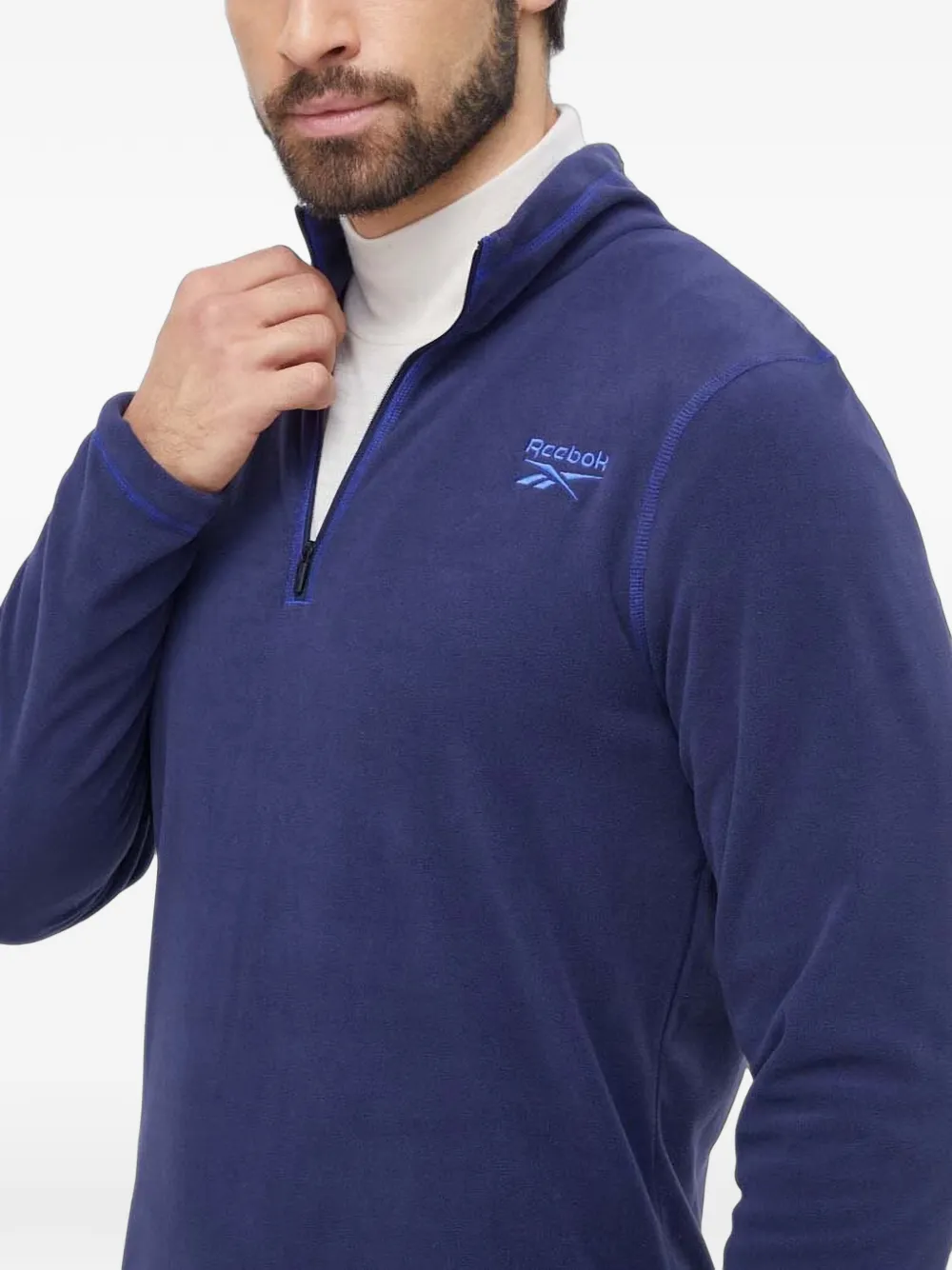 Reebok Sweater met logo Blauw