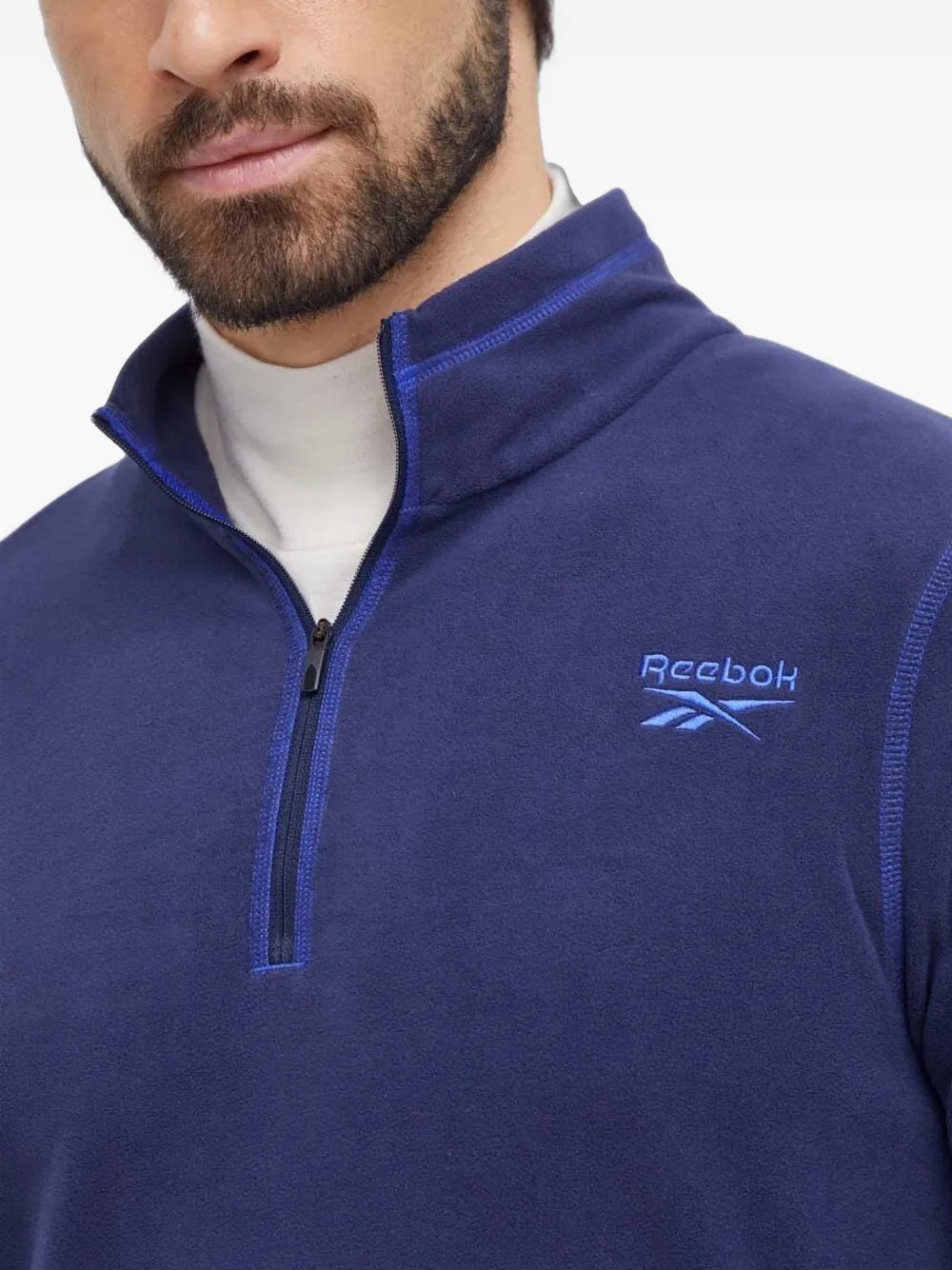 Reebok Sweater met logo Blauw