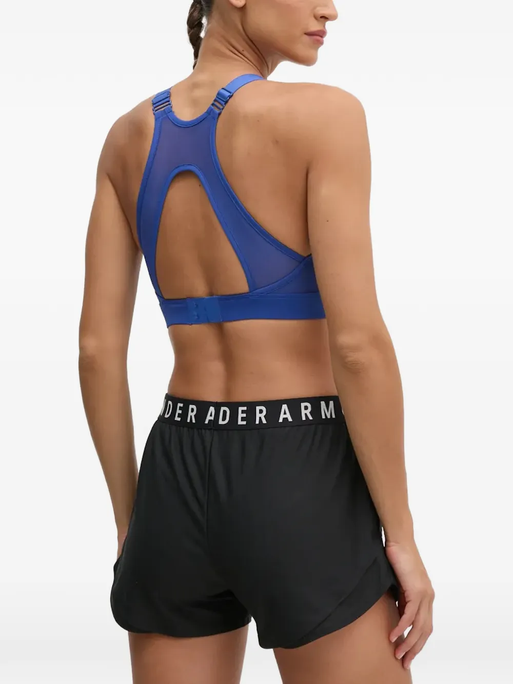 Reebok Lux High Impact racerback sport-bh Blauw