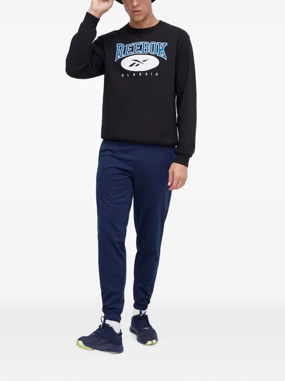 Reebok Sweater met logoprint Zwart