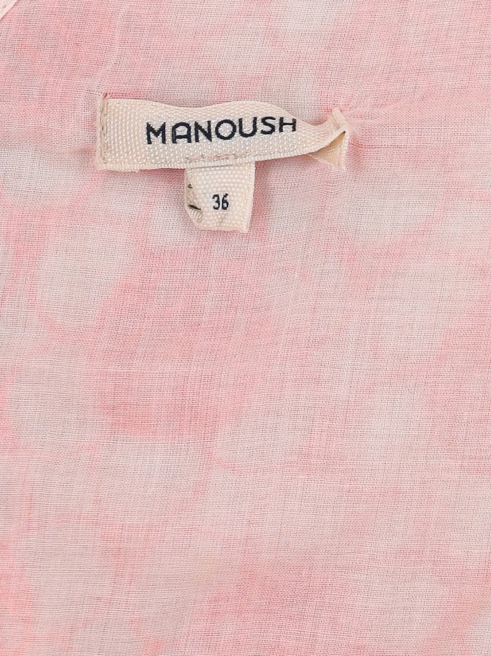  Manoush Flower Appliqué Pleated Dress - Pink 