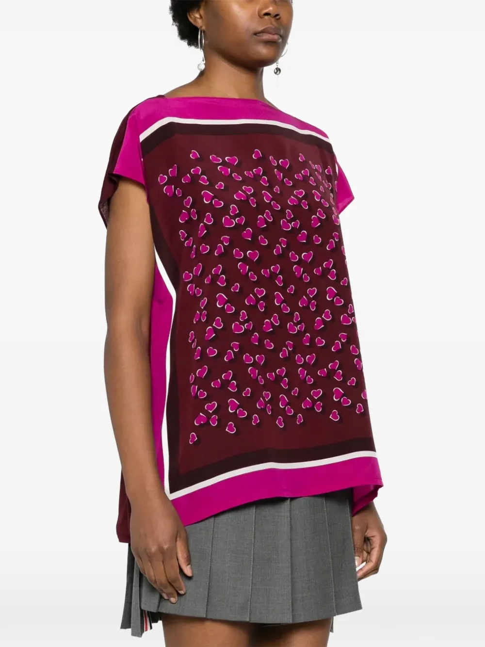 Gucci Pre-Owned heart print top - Viola