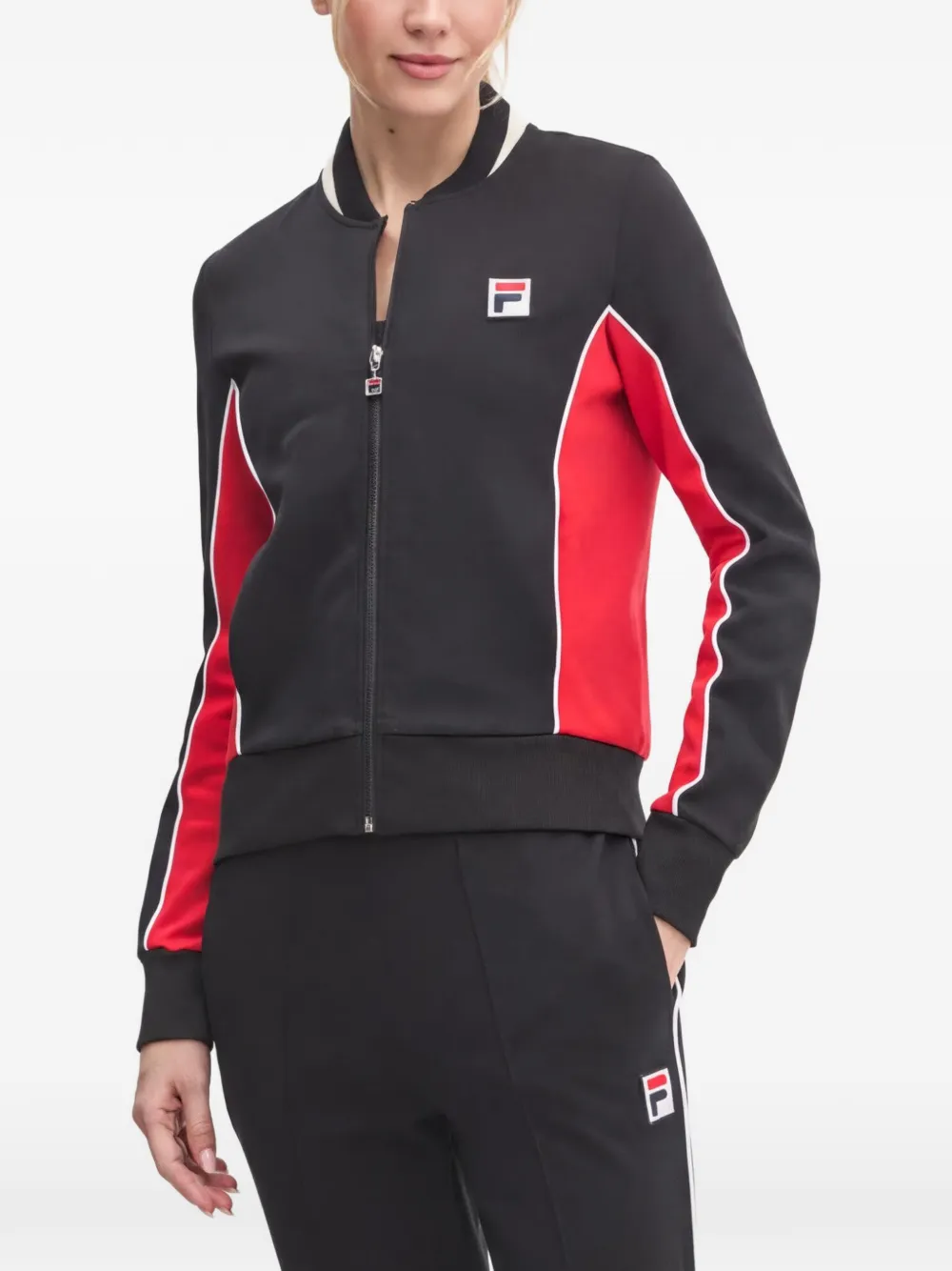 Fila Maglione con design color-block - Nero