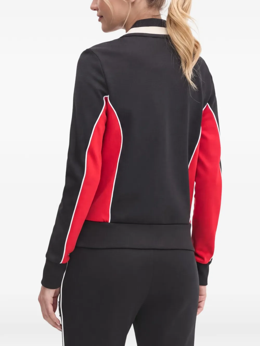 Fila Trui met colourblocking en rits Zwart
