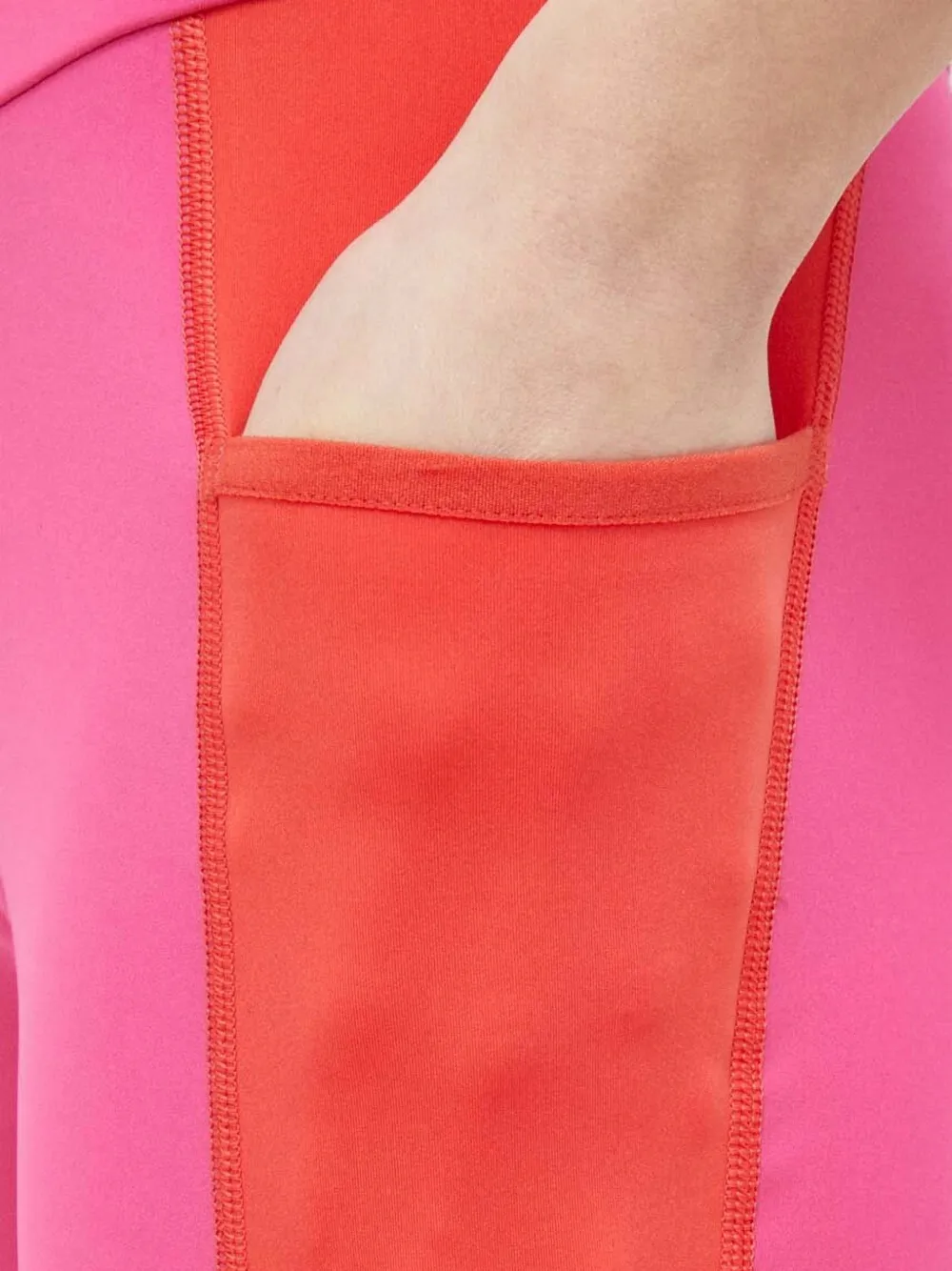 Fila Rendon colour-block logo-print leggings Roze