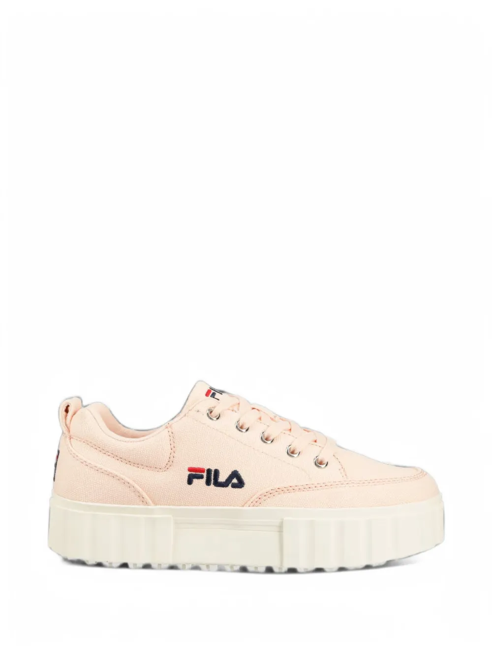 Fila Sneakers con suola rialzata e logo - Rosa