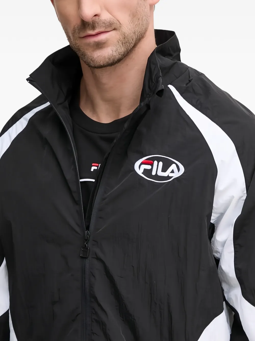 Fila Jack met rits en streep Zwart