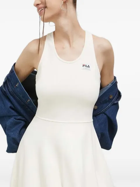 Fila logo-patch cross-back mini dress