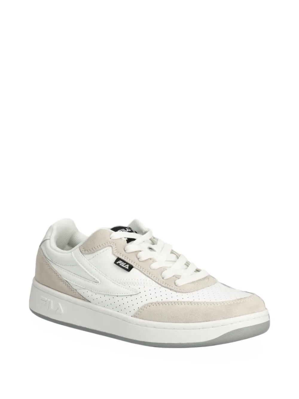Fila Sevaro Perforated Panelled Sneakers In White