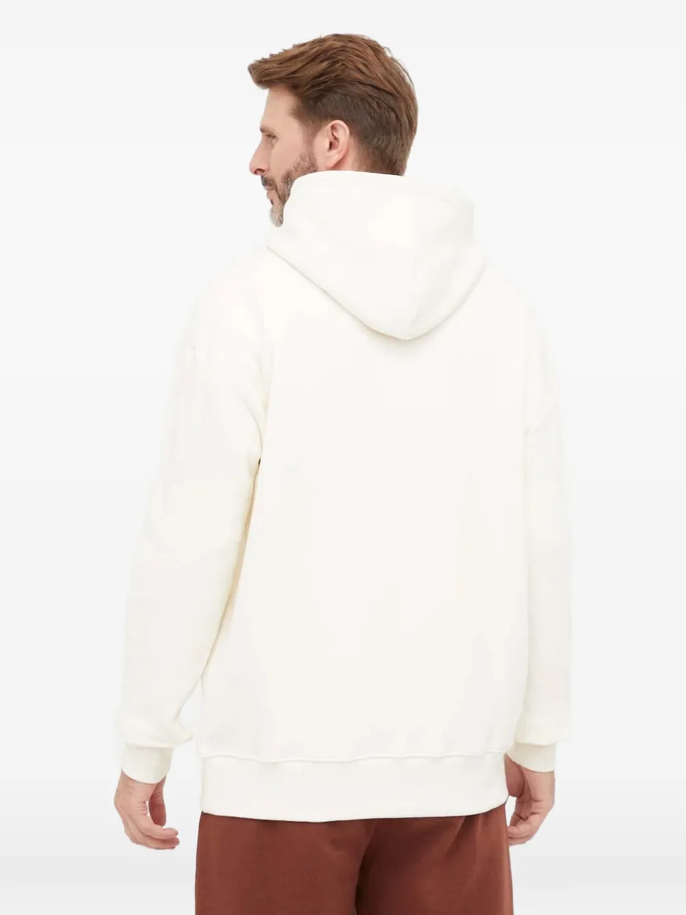 Fila Sweater met borduurwerk en capuchon Beige