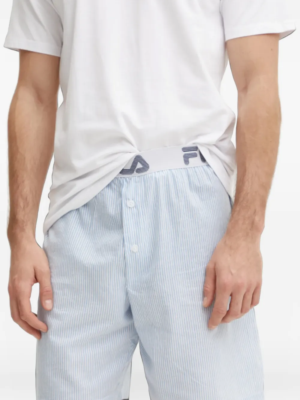 Fila Gestreepte pyjama Wit
