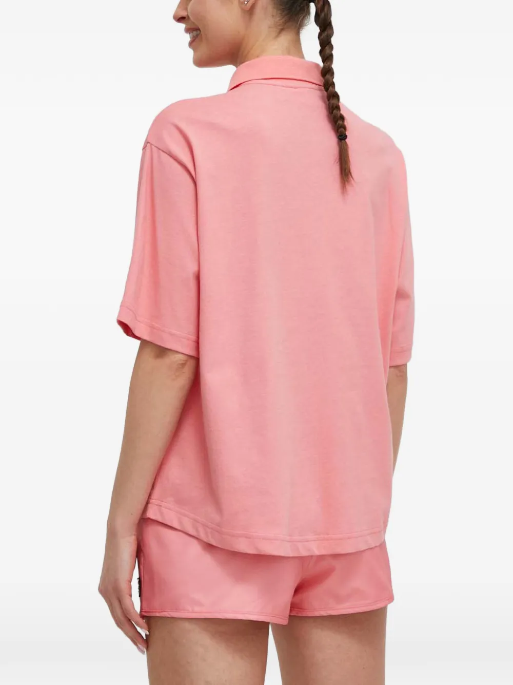 Fila Poloshirt met logopatch Roze