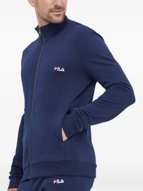 Fila logo-embroidered zip-up sweatshirt