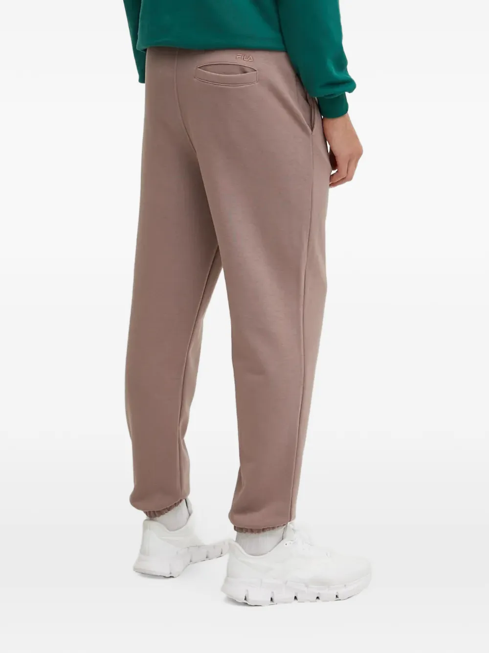 Fila Baydon trainingsbroek met logo-patch Beige