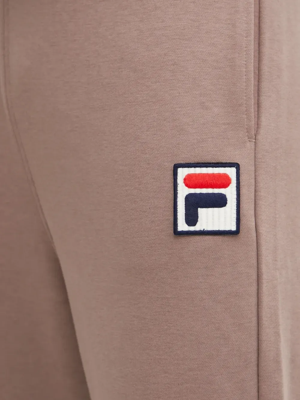 Fila Baydon trainingsbroek met logo-patch Beige