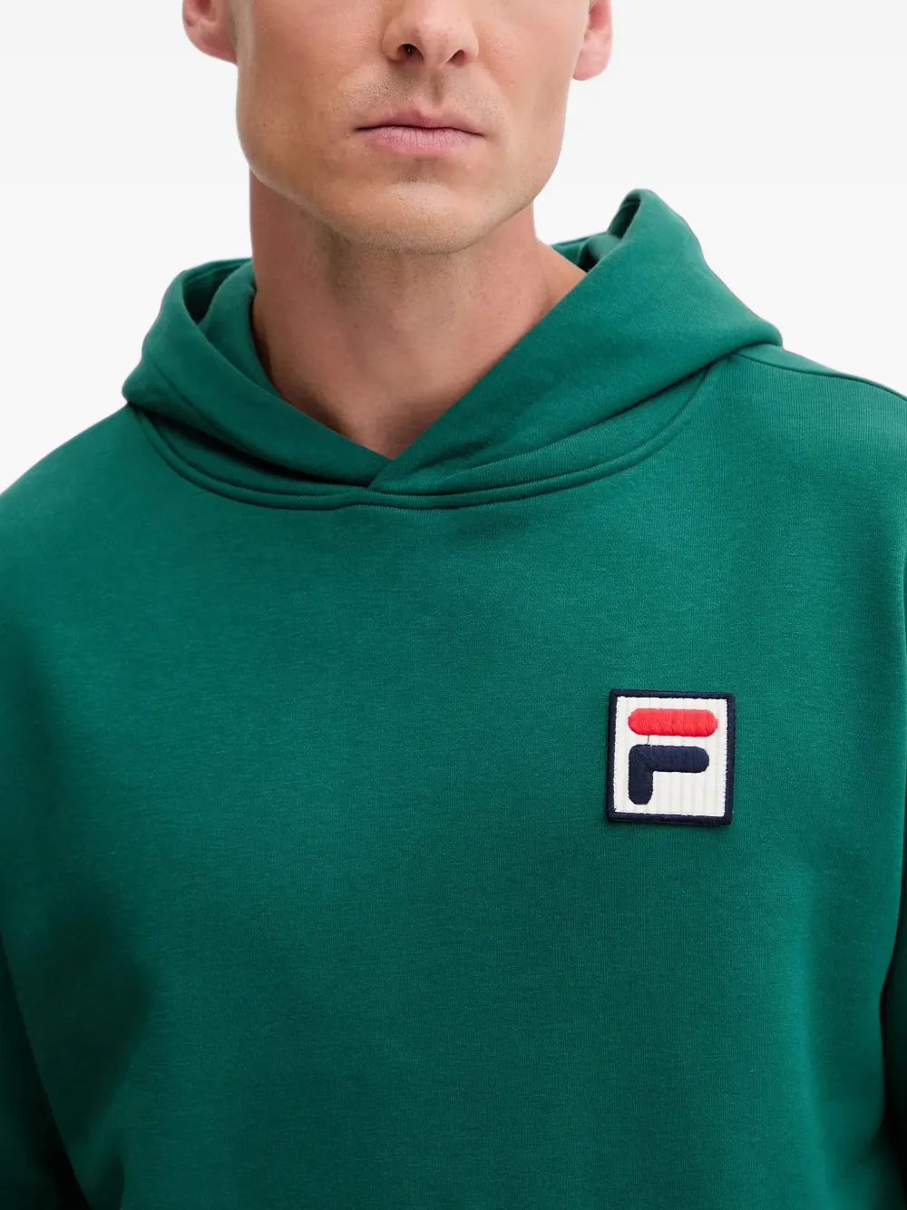Fila Borgholm logo-patch hoodie Groen
