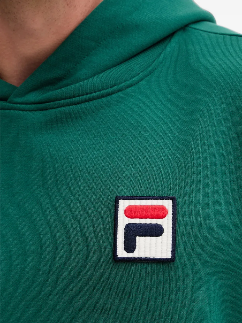 Fila Borgholm logo-patch hoodie Groen