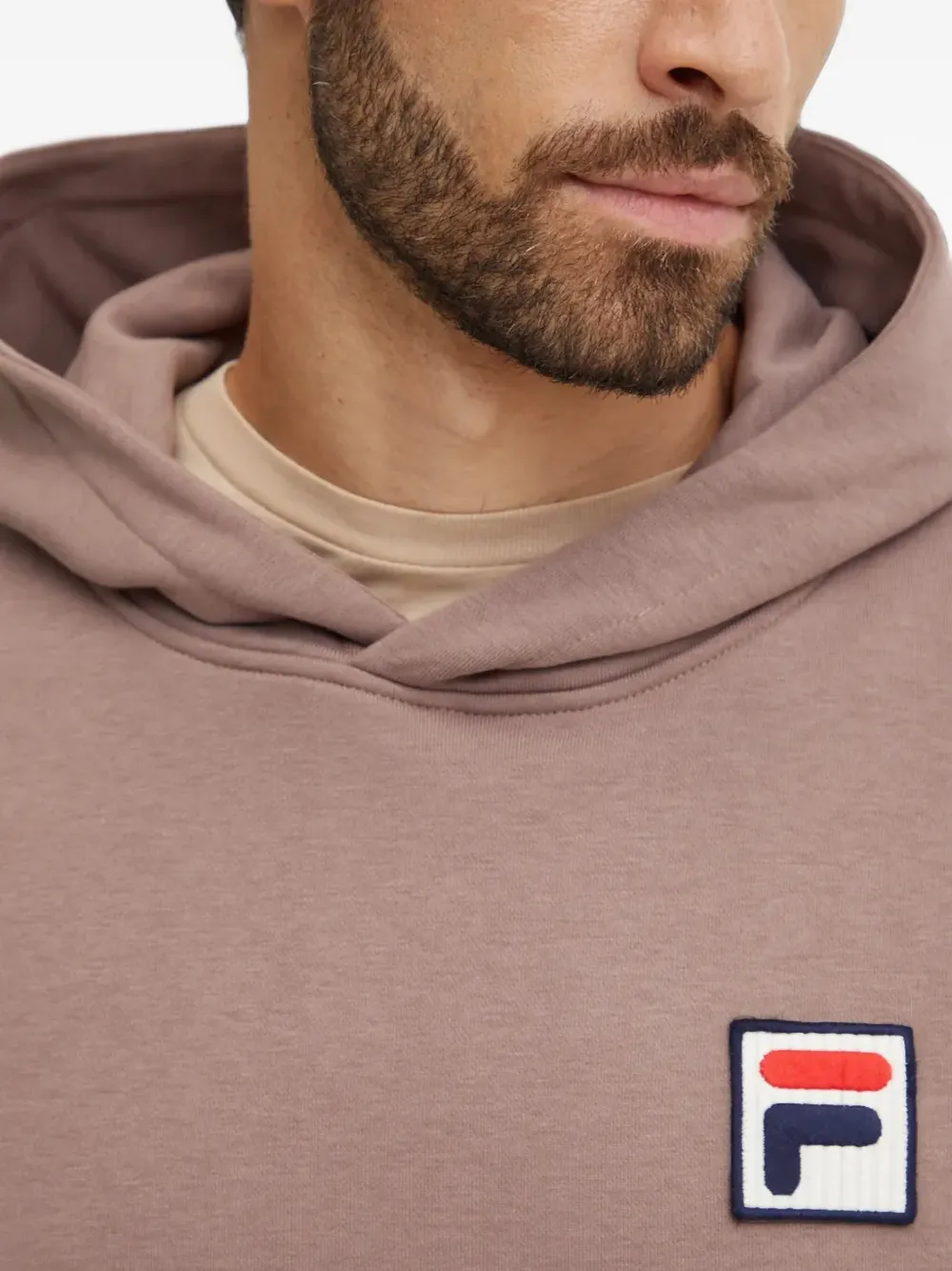 Fila Hoodie met logopatch Bruin