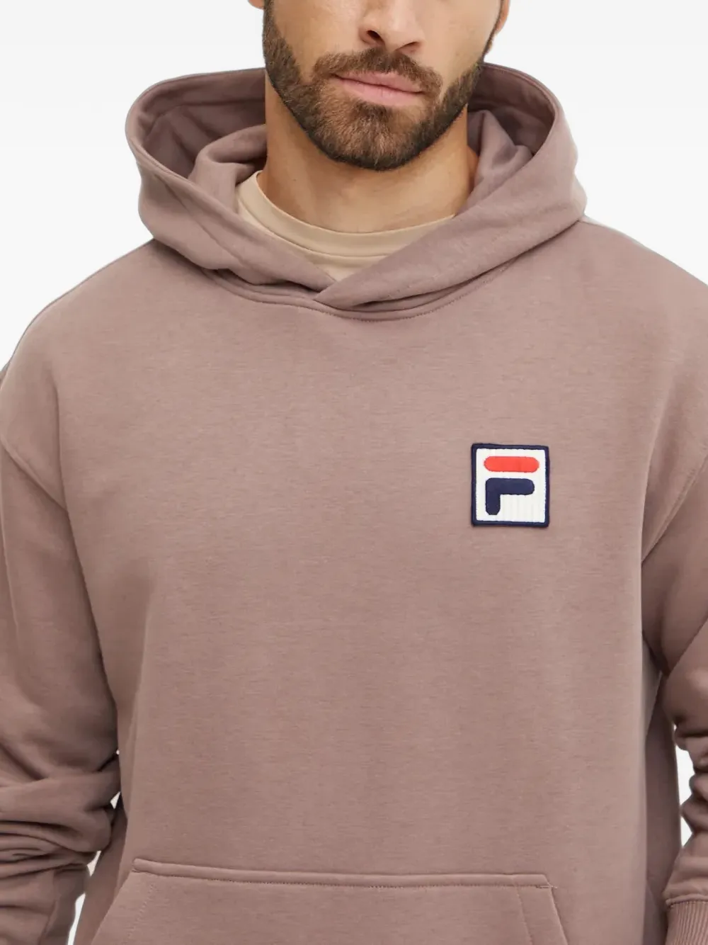 Fila Hoodie met logopatch Bruin