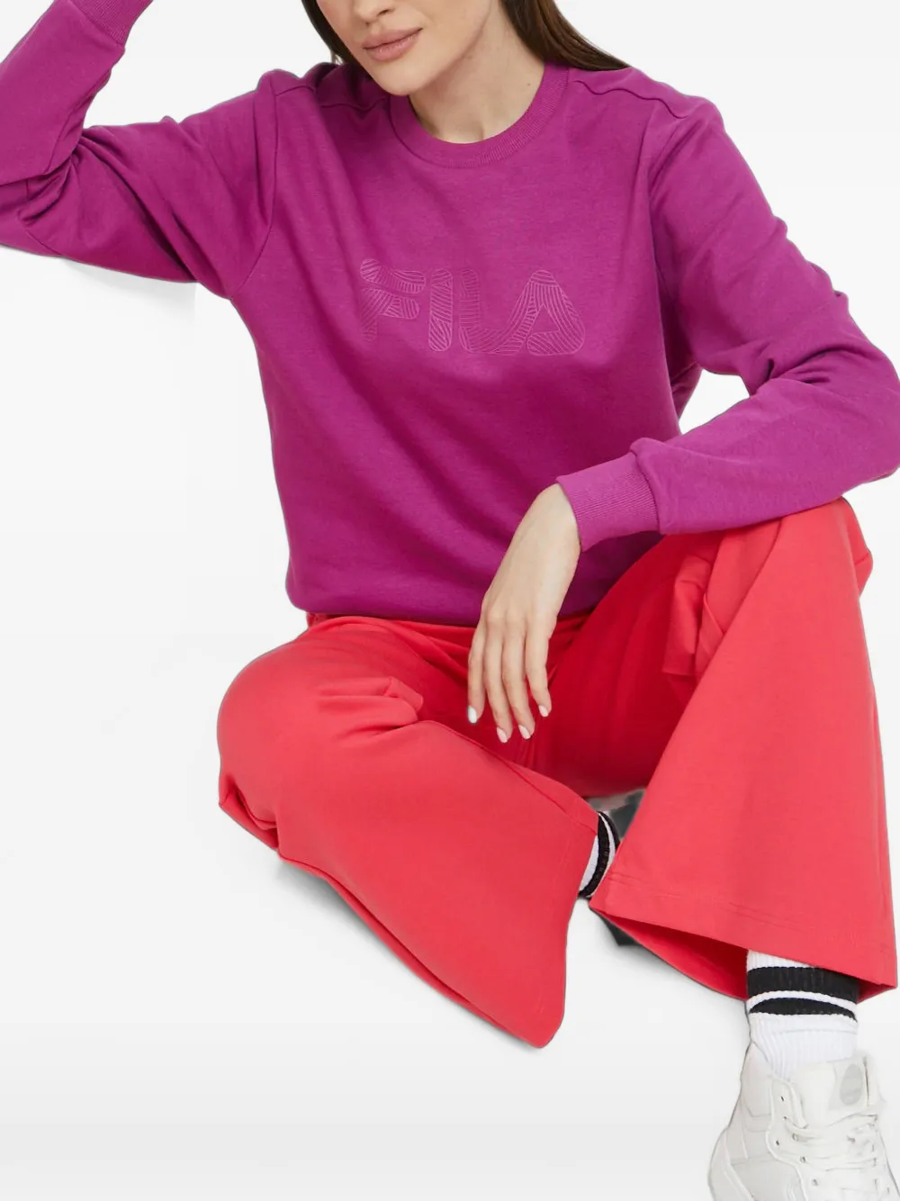 Fila Trainingsbroek met logopatch Oranje