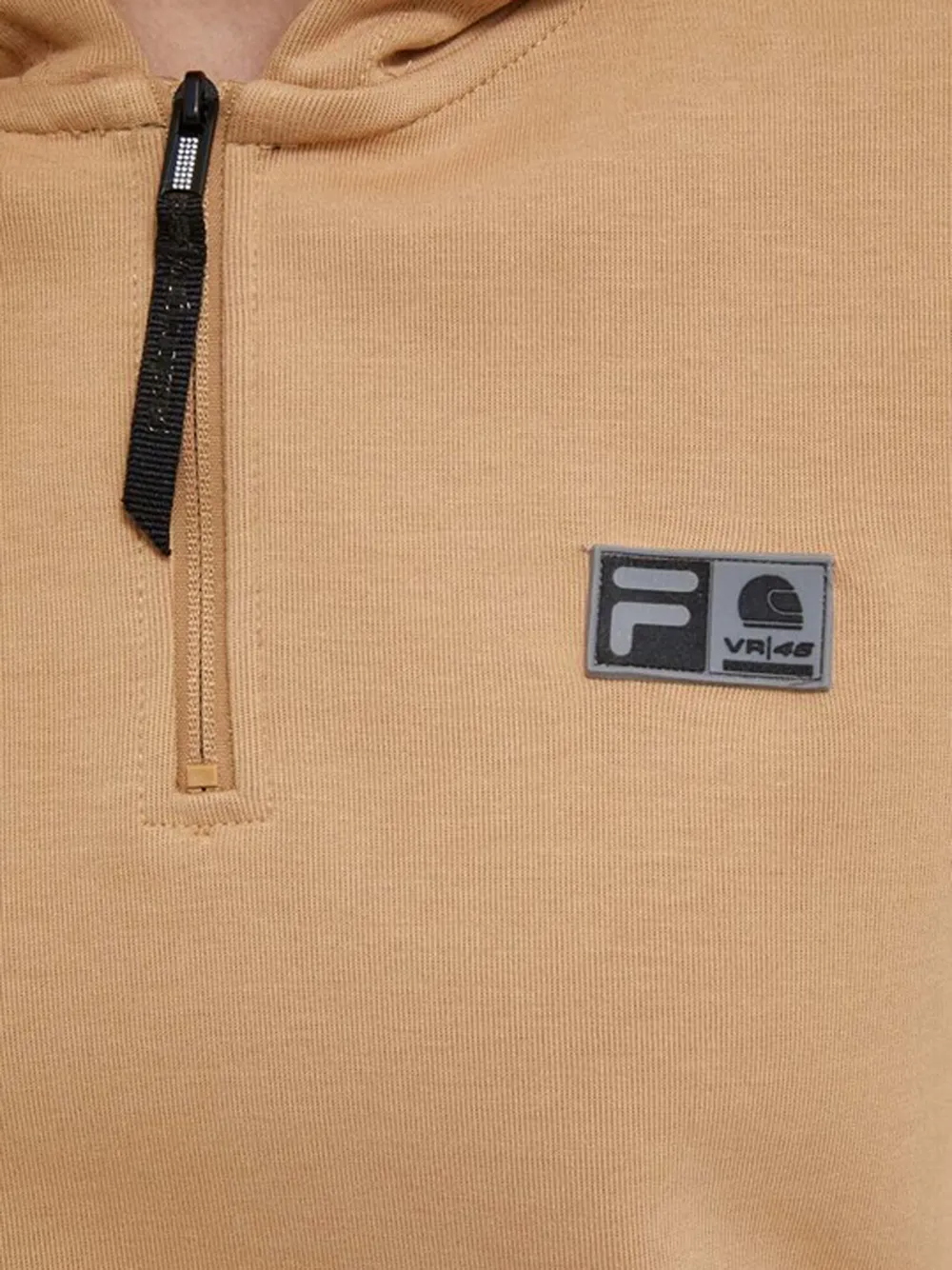Fila Hoodie met halve rits Beige