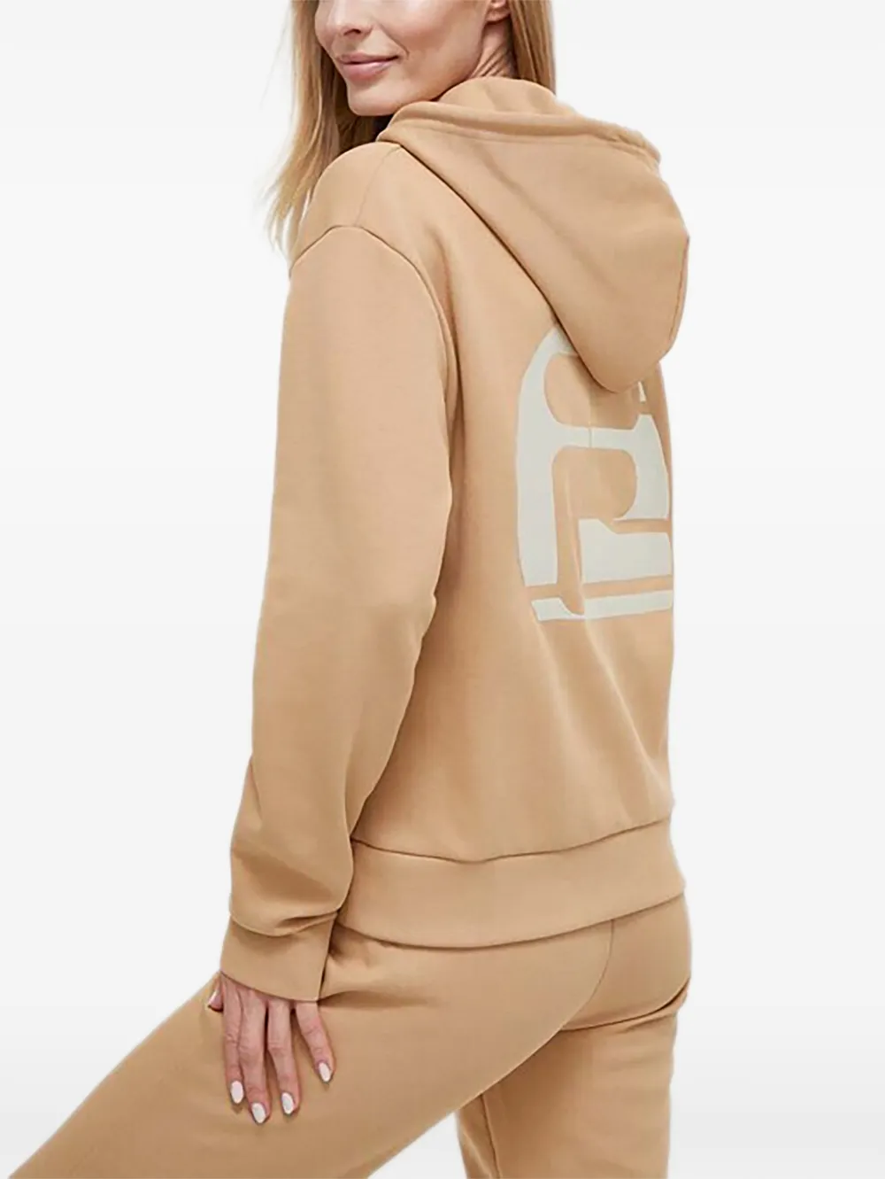 Fila Hoodie met halve rits Beige