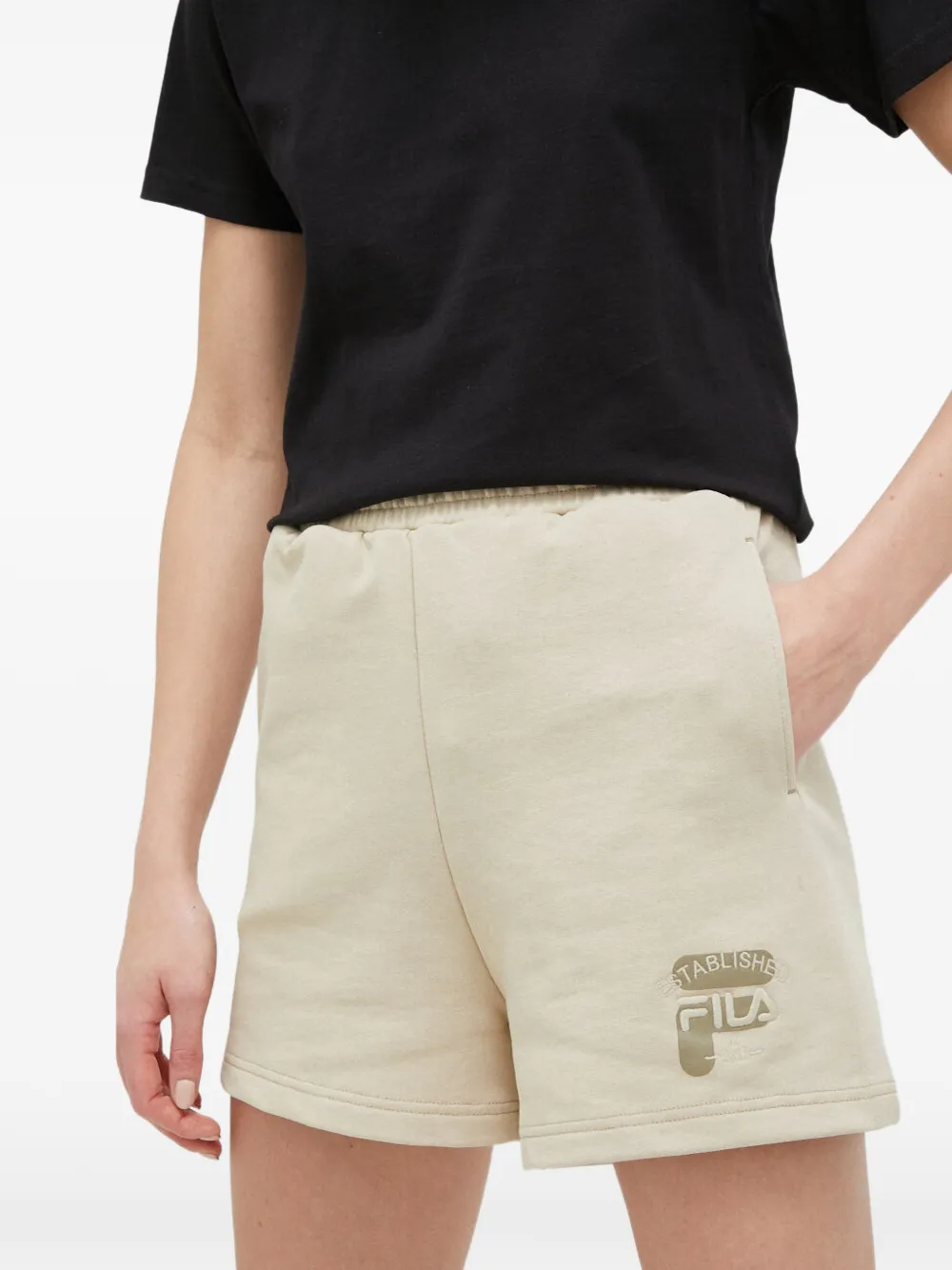 Fila logo shorts - Toni neutri