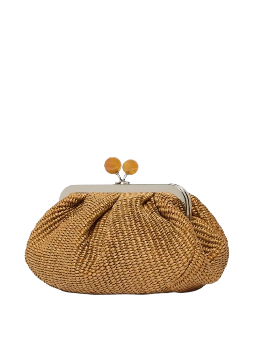  Weekend Max Mara Small Pasticcino Woven Raffia-effect Sphere Tote Bag - Neutrals 
