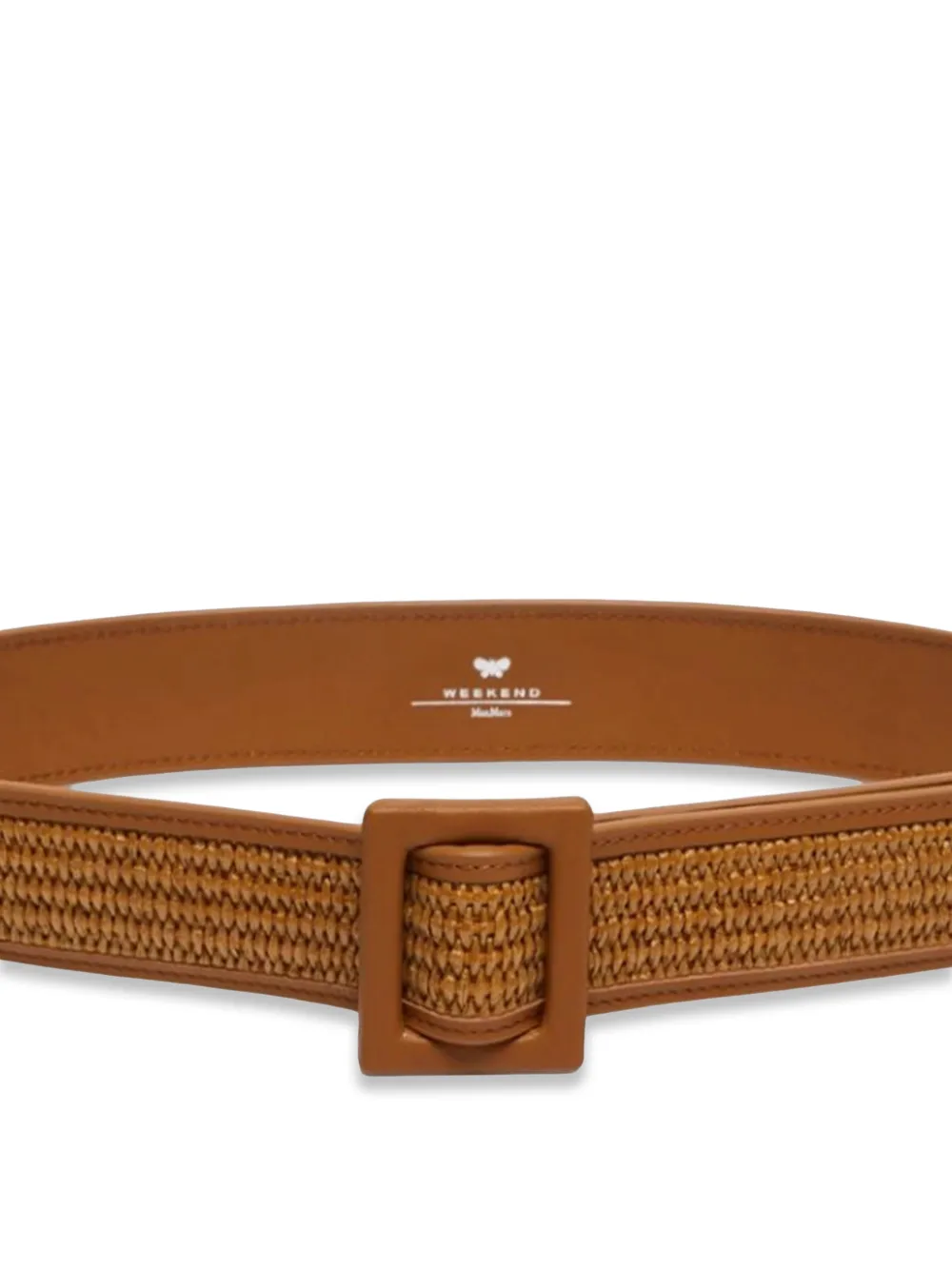  Weekend Max Mara Raffia-effect Belt - Neutrals 