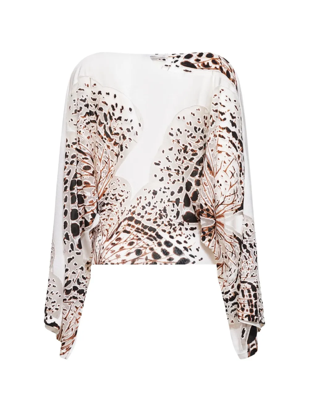  Blumarine Pull En Maille Intarsia - Blanc 