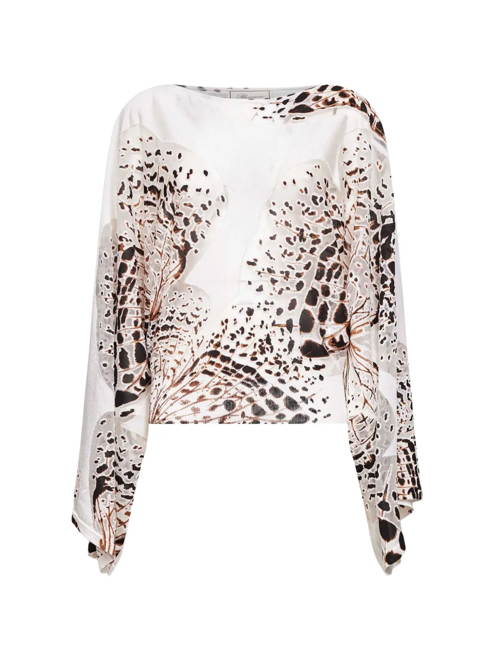 Blumarine patterned sweater - White